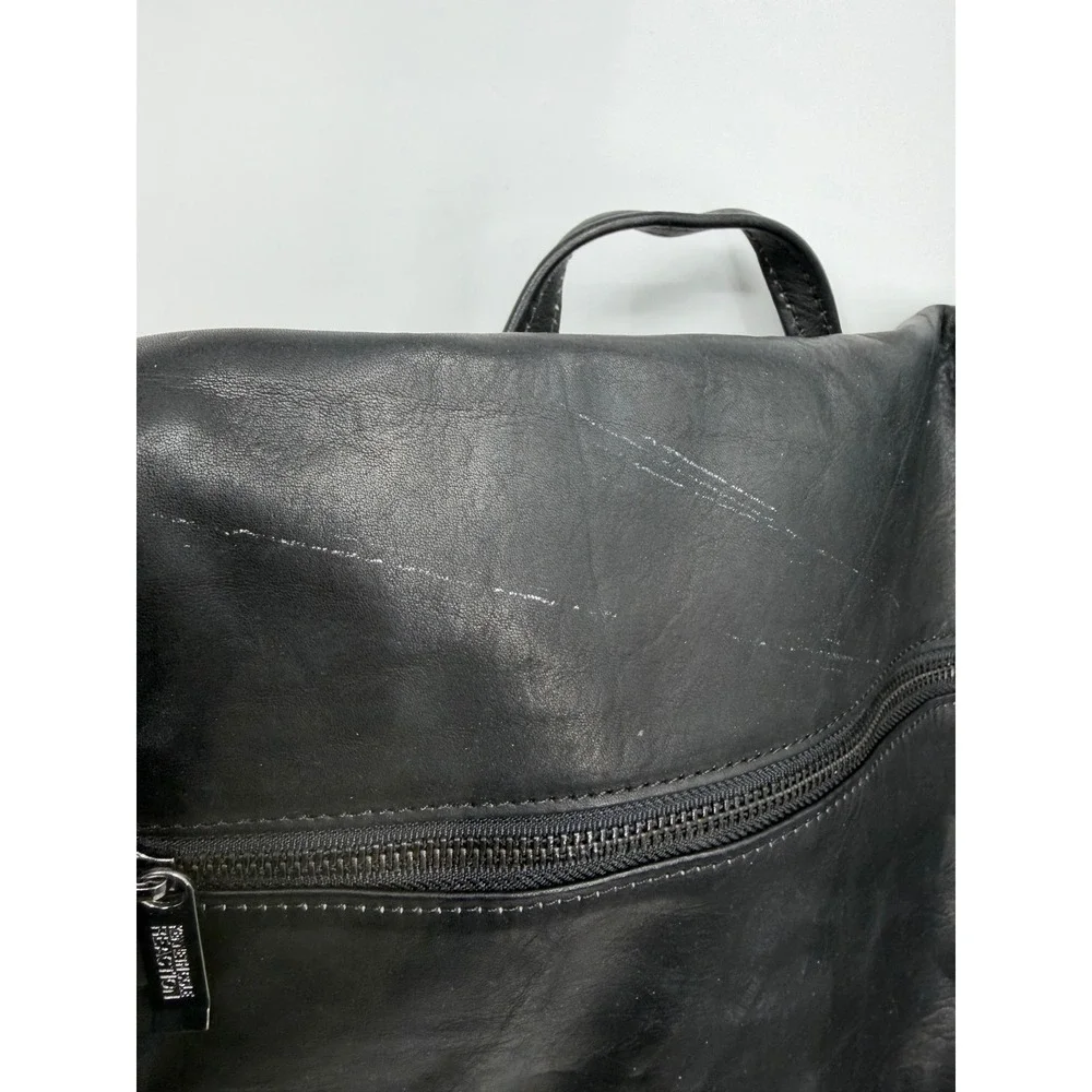 Kenneth Cole Reaction 527805 Messenger Bag Mens OS Black Leather Crossbody Flap